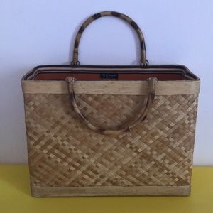 Late spade bag Bamboo handles